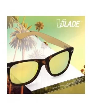 V-Blade Polarized Sunglasses - Bamboo Tortoise with Gold Lens - CQ18HZ4220L $15.46 Sport