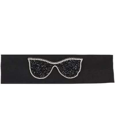 Sunglasses Headb s Elastic Stretch Headb Rhinestones Hair B - Black Black - CW18T95L70H $25.92 Wrap