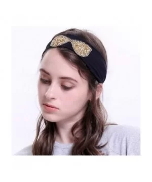 Sunglasses Headb s Elastic Stretch Headb Rhinestones Hair B - Black Black - CW18T95L70H $25.92 Wrap