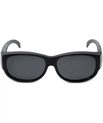 Fitover Sunglasses Wear-Over your Readers Perfect for Driving (7667) with Case - Black - C312OBGXYWX $10.22 Oval