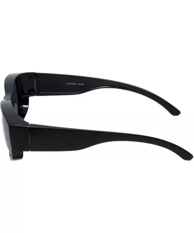 Fitover Sunglasses Wear-Over your Readers Perfect for Driving (7667) with Case - Black - C312OBGXYWX $10.22 Oval