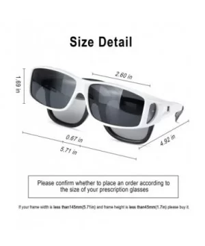 Fit Over Glasses Sunglasses HD Polarized Lenses- Wrap Around Sunglasses Wear Over Regular Glasses UV Protection - CN18Q56QM3E...