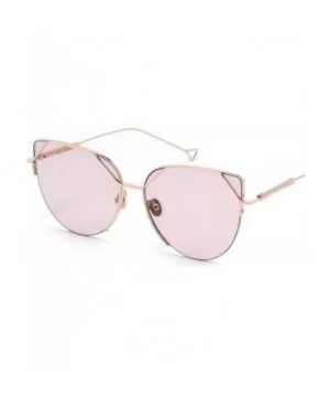 Fashion sunglasses cat eyes cat ears metal sunglasses women - E - CC18SMQH8Y5 $44.82 Aviator