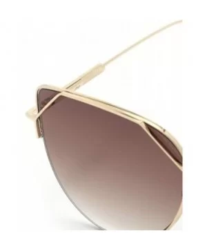 Fashion sunglasses cat eyes cat ears metal sunglasses women - E - CC18SMQH8Y5 $44.82 Aviator