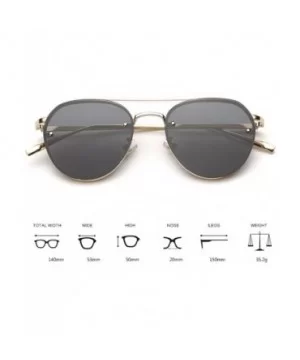 Fashion Sunglasses Men Metal Frame Sun Glasses for Women Summer 2018 UV400 - Green - C818DUHLYSE $7.05 Oval