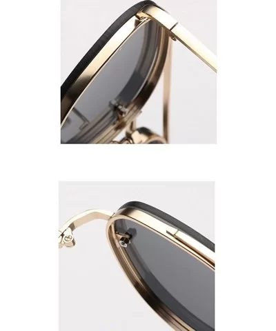 Fashion Sunglasses Men Metal Frame Sun Glasses for Women Summer 2018 UV400 - Green - C818DUHLYSE $7.05 Oval