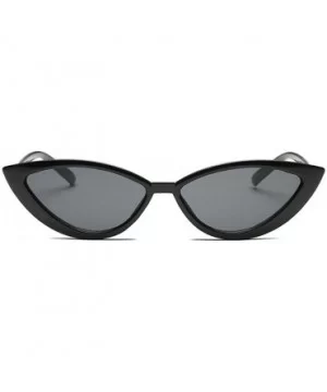 Sunglasses Designer Mirror Triangle Glasses - Dark Gray - CS18W655D63 $7.08 Cat Eye