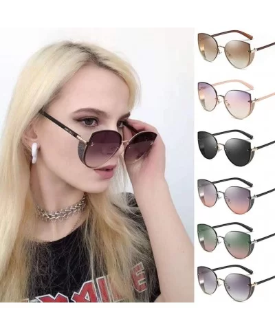 Vintage Round Sunglasses for Women Classic Retro Polarized Oversized Vintage Shades Metal Frames Eyewear - C - C8194KTO4YE $6...