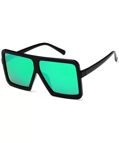 sunglasses women Fashion square big box sunglasses Retro glasses trend colorful - C6 - C018WYRYO3N $24.91 Square