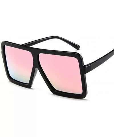 sunglasses women Fashion square big box sunglasses Retro glasses trend colorful - C6 - C018WYRYO3N $24.91 Square