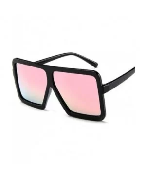 sunglasses women Fashion square big box sunglasses Retro glasses trend colorful - C6 - C018WYRYO3N $24.91 Square