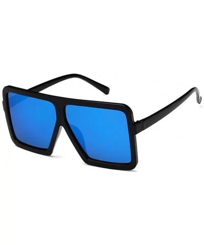 sunglasses women Fashion square big box sunglasses Retro glasses trend colorful - C6 - C018WYRYO3N $24.91 Square