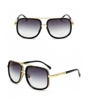 Oversized Sunglasses luxury brand for Women and men Sun Glasses Square sunglasses - 6 - C018EDDE7YZ $10.34 Rectangular