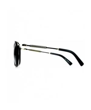 Oversize Horn Rim Butterfly Designer Fashion Sunglasses - All Black - C612N26FX0X $9.03 Butterfly