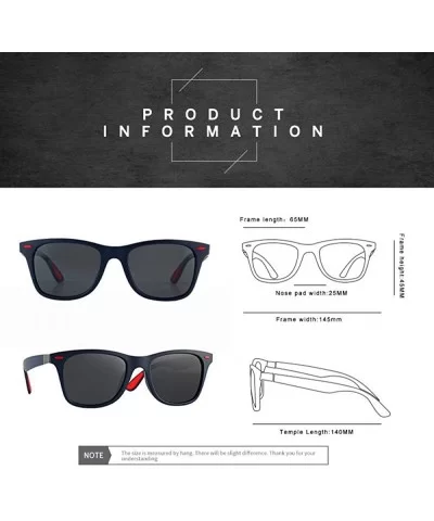 Sunglasses Classic Vintage Square Frame Polarized UV400 Drive Outoodr Sports 6 - 6 - C918YZWSKGW $5.98 Oversized