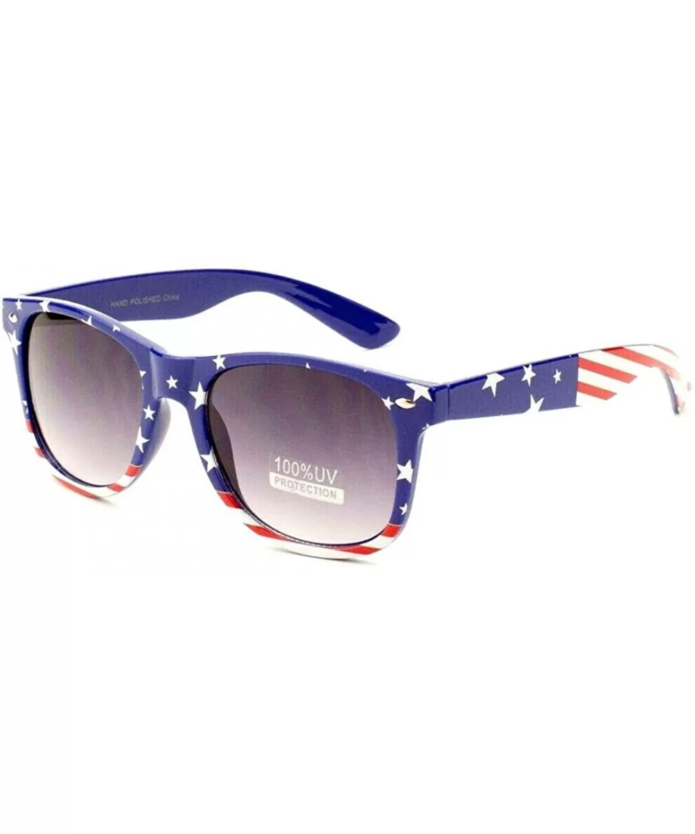 USA Flag Stars & Stripes Patriotic Classic Square Sunglasses - CG18STHGA29 $6.46 Square