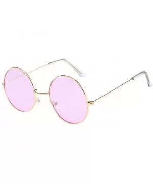 Women Men Vintage Retro Unisex Fashion Circle Frame Sunglasses Eyewear - 4192d - CG18RU5Z8GS $5.58 Aviator