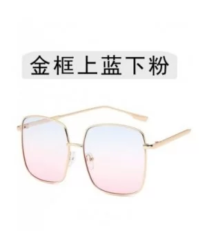 New Retro Classic Vintage Square Oversize Sunglasses Men Sun Glasses Women Metal Frame Lens Eyewear UV400 - 1 - CQ198ZALIS3 $...