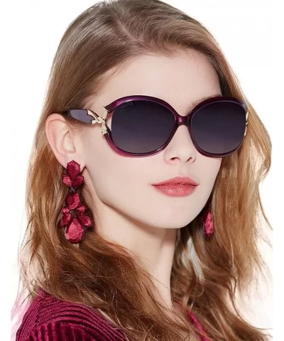 Ladies Designer Sunglasses Polarized 100% UV Protection Fashion Retro Oversized Shades for Women Small Faces - C818GG239OE $1...