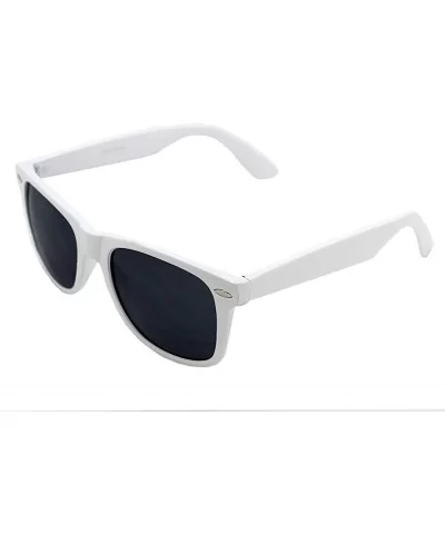 Men Women Sunglasses Smoke Lens Retro Fashion Shades - White - CA117W4SSA7 $7.40 Oversized