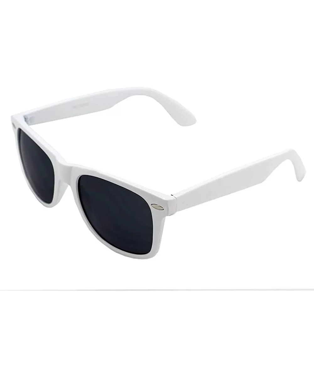 Men Women Sunglasses Smoke Lens Retro Fashion Shades - White - CA117W4SSA7 $7.40 Oversized