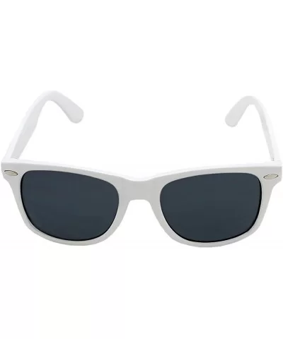 Men Women Sunglasses Smoke Lens Retro Fashion Shades - White - CA117W4SSA7 $7.40 Oversized