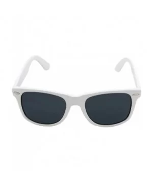 Men Women Sunglasses Smoke Lens Retro Fashion Shades - White - CA117W4SSA7 $7.40 Oversized