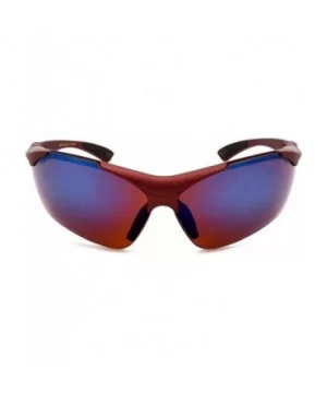 Sleek Sports Sunglasses with Adjustable Temples 570042/REV - Matte Burgundy - C3125Y5B21N $9.52 Sport