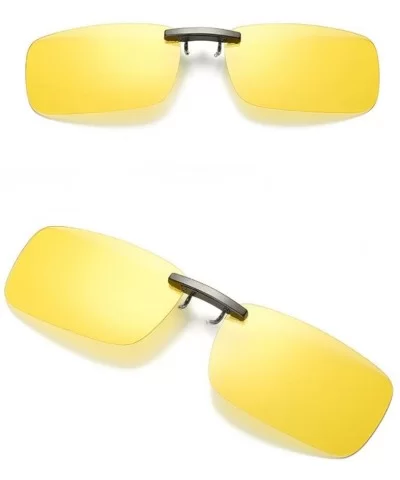 Sunglasses Detachable Driving Polarized - Yellow - CM18W366NCX $6.00 Goggle