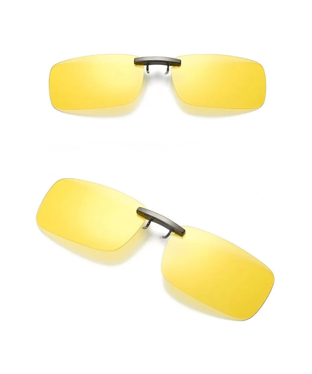 Sunglasses Detachable Driving Polarized - Yellow - CM18W366NCX $6.00 Goggle