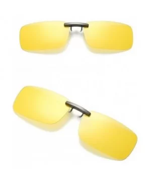 Sunglasses Detachable Driving Polarized - Yellow - CM18W366NCX $6.00 Goggle