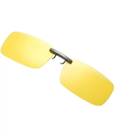 Sunglasses Detachable Driving Polarized - Yellow - CM18W366NCX $6.00 Goggle