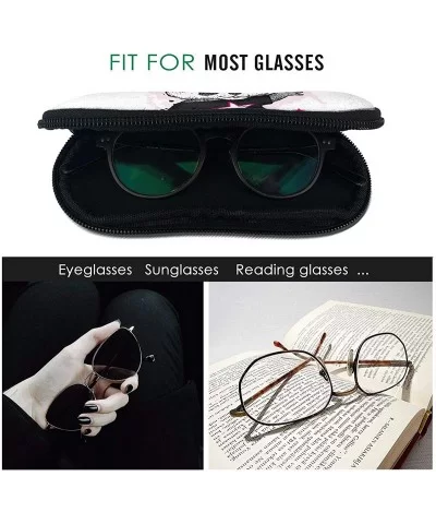 Eyeglasses Case Cartoon Cute Skating Panda Light Sunglasses Case Soft for Women Men Zipper Neoprene - CP199SGIYLQ $7.39 Aviator