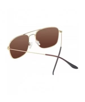 Unisex Polarized Sunglasses UV400 Protection Designer Sun Glasses for Man/Women - Gold-6 - C318DZSWLWN $6.12 Aviator