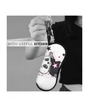 Eyeglasses Case Cartoon Cute Skating Panda Light Sunglasses Case Soft for Women Men Zipper Neoprene - CP199SGIYLQ $7.39 Aviator