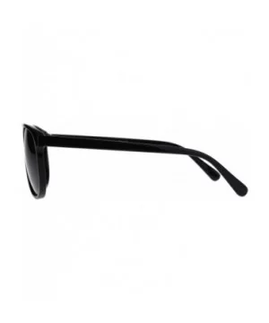 Mens Classic Mod Thin Plastic Racer Pilots Sunglasses - All Black - C3188TRQUH7 $8.95 Rectangular