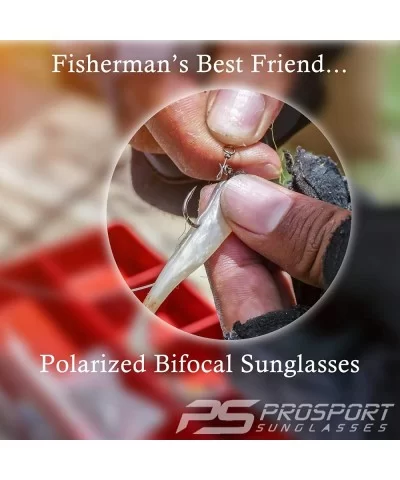 proSPORT Polarized Bifocal Sunglasses Men Women Fishing Anti Glare Metal - Smoke - C418DWOMXQQ $24.99 Wrap