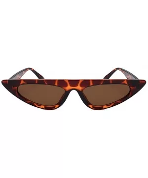 Unisex Cat Eye Shades Sunglasses Integrated UV Glasses Women Fashion Glasses - Brown - C518SC9KL68 $6.15 Round