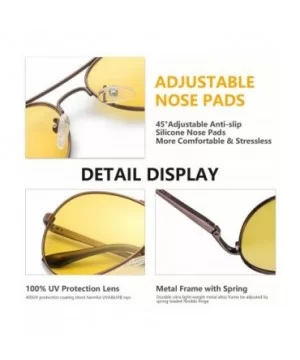 Night-driving Glasses - HD-Vision Yellow Glasses - for Fashion Men & Women - Polarized Lens Anti Glare - CF18X74C2EC $16.05 A...