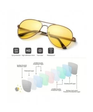 Night-driving Glasses - HD-Vision Yellow Glasses - for Fashion Men & Women - Polarized Lens Anti Glare - CF18X74C2EC $16.05 A...