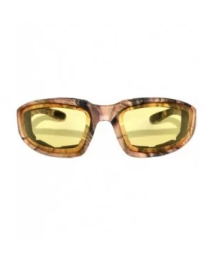 Motorcycle CAMO Padded Foam Sport Glasses Colored Lens One Pair - Camo3_yellow_lens - CR183NA04RR $6.45 Sport