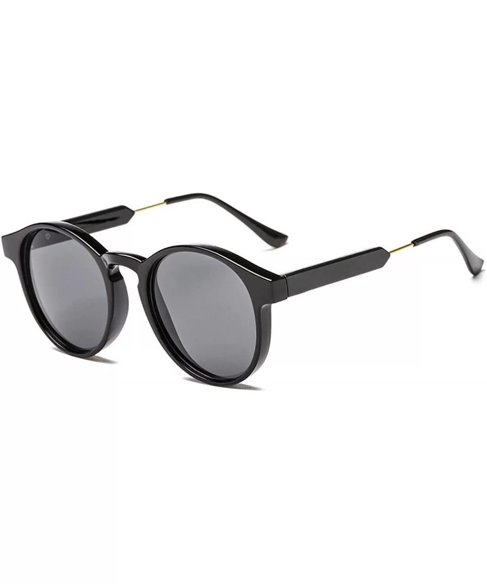 Round Sunglasses Men Women Unisex Retro Vintage Design Small Sun Glasses Driving Sunglass Ladies Shades - CQ197Y6A22N $18.96 ...