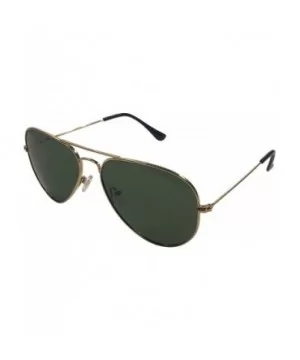 SUN PASSION Polarized Aviator Sunglasses for Men Women Black Frame Green Lens Aviator Sunglasses 58-13-140 L1828 - CA18UKGUSX...