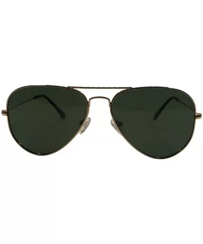 SUN PASSION Polarized Aviator Sunglasses for Men Women Black Frame Green Lens Aviator Sunglasses 58-13-140 L1828 - CA18UKGUSX...