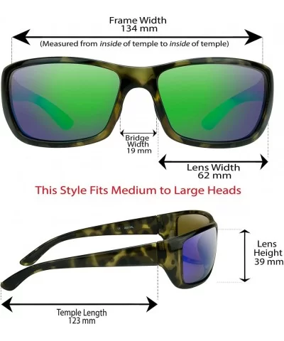 Polarized Mirrored Sunglasses with Anti Reflective Lenses for Men and Women. - Tortoise Shell Brown - CY11C0LBYGX $18.36 Wrap