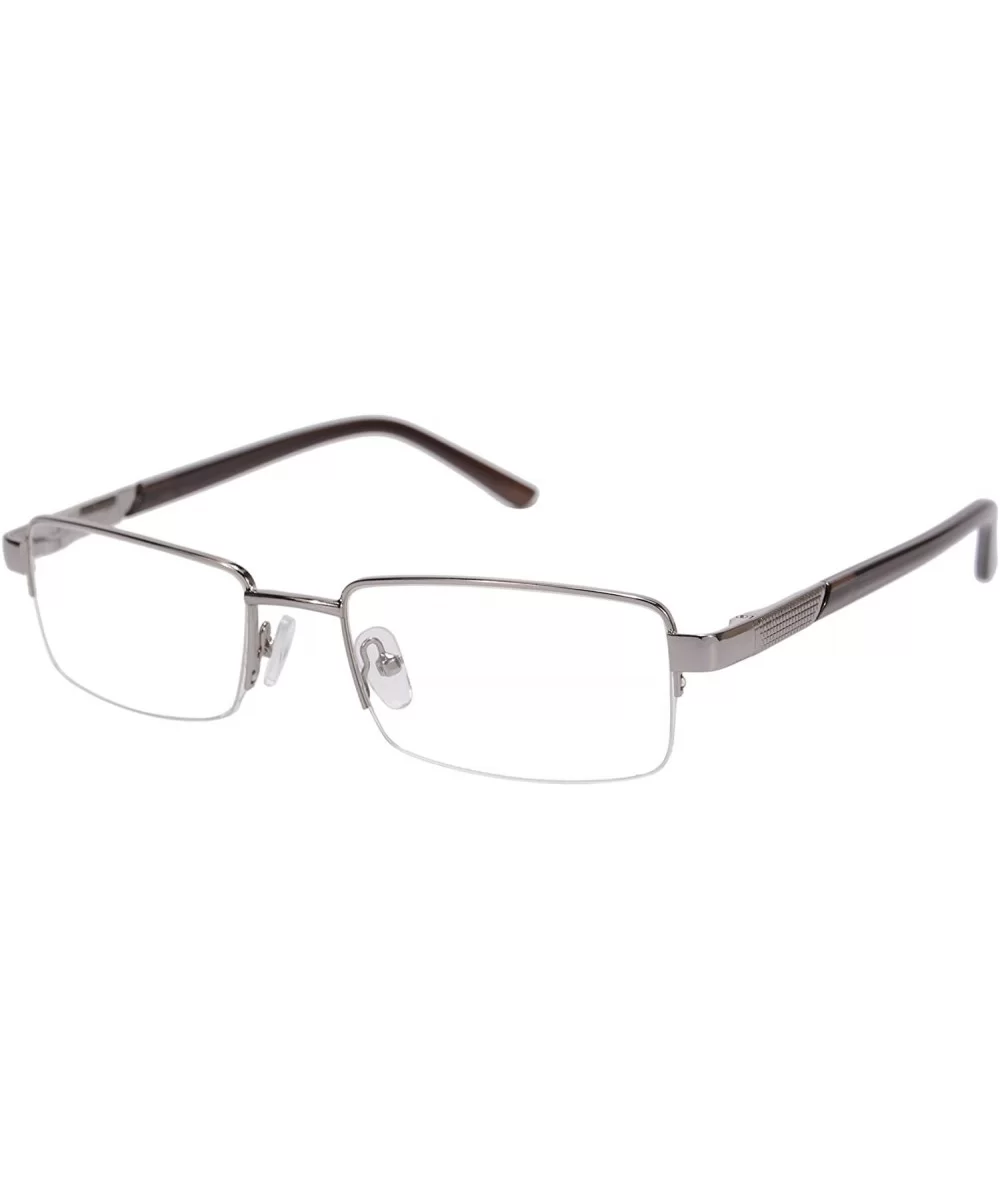 Metal Frame Blue Light Blocking Reading Glasses 1.56 Lenses-6334 - CO17YIDST43 $10.15 Rectangular