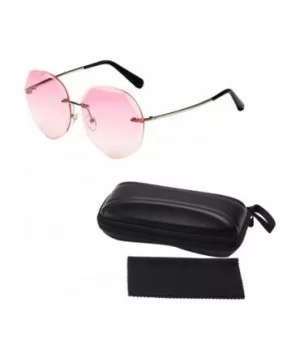 Ladies Vintage Small Sunglasses Oval Slim Metal Frame Candy Color Classic Glasses - G - CO196I9UH6W $8.33 Oval