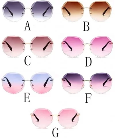 Ladies Vintage Small Sunglasses Oval Slim Metal Frame Candy Color Classic Glasses - G - CO196I9UH6W $8.33 Oval