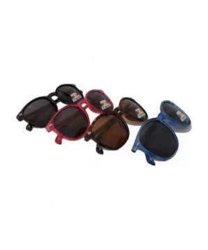 Women Polarized Sunglasses - Round Lightweight Frame - No Sun Glare - Black - CP1884UQXW4 $8.88 Round