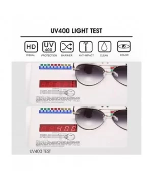 Men/Women's Aviator Sunglasses Rimless UV400 Protection Gradient Lens Sun Glasses - CS190O6OHYC $12.64 Rectangular